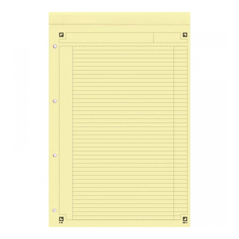 BLOC A4+ 80G LIGNE JAUNE PERF 4 TROUS NOTEPAD DÉTACHABLES 21X32 OXFORD SCRIBZEE PEFC FAB France BLOC A4+ 80G LIGNE JAUNE PERF 4 TROUS NOTEPAD DÉTACHABLES 21X32 OXFORD SCRIBZEE PEFC FAB France