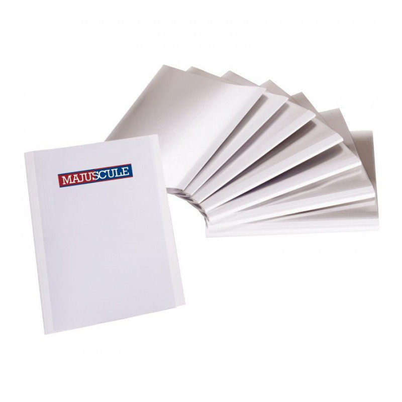 BOÎTE DE 100 COUVERTURES PRÉENCOLLÉES, FORMAT A4 : 21X29,7 CM. 4 MM BOÎTE DE 100 COUVERTURES PRÉENCOLLÉES, FORMAT A4 : 21X29,7 CM. 4 MM
