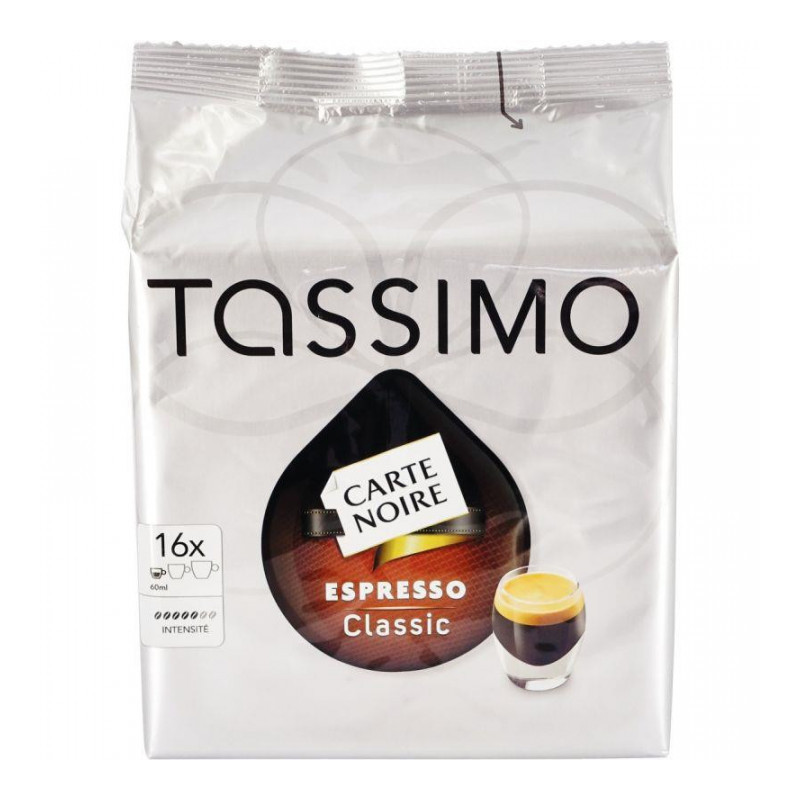 BOÎTE DE 16 T-DISCS EXPRESSO POUR MACHINE TASSIMO BOÎTE DE 16 T-DISCS EXPRESSO POUR MACHINE TASSIMO