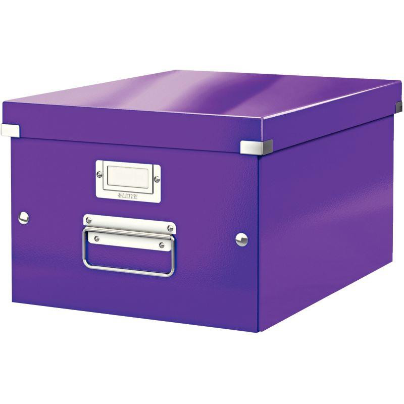 BOITE DE RANGEMENT EN CARTON CLICK&STORE WOW A4 VIOLET BOITE DE RANGEMENT EN CARTON CLICK&STORE WOW A4 VIOLET