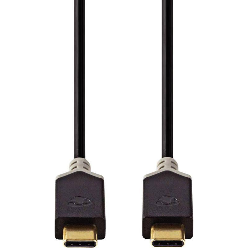 CORDON USB C VERS USB C 1M NOIR CHARGE 60W DEBIT DE TRANSFERT 5Gbps garantie 2 ans NEDIS 3.2 GEN 1 CORDON USB C VERS USB C 1M NOIR CHARGE 60W DEBIT DE TRANSFERT 5Gbps garantie 2 ans NEDIS 3.2 GEN 1