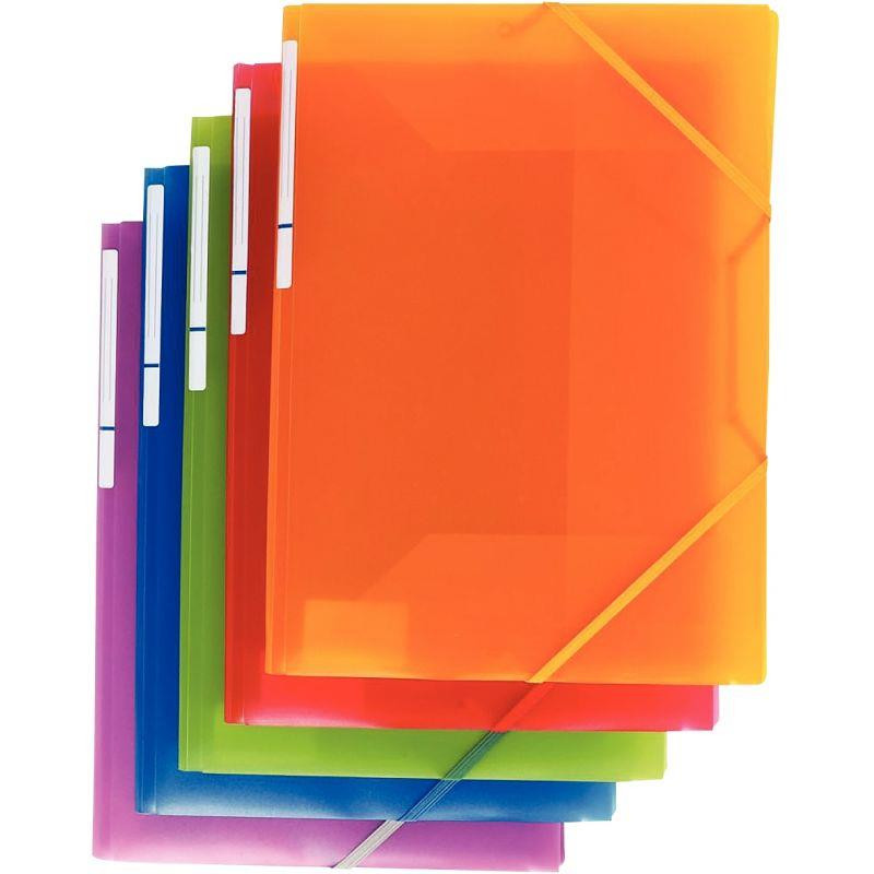 CARTON DE 30 CHEMISES 3 RABATS À ÉLASTIQUES COLOR FRESH EN POLYPROPYLÈNE, COLORIS ASSORTIS CARTON DE 30 CHEMISES 3 RABATS À ÉLASTIQUES COLOR FRESH EN POLYPROPYLÈNE, COLORIS ASSORTIS