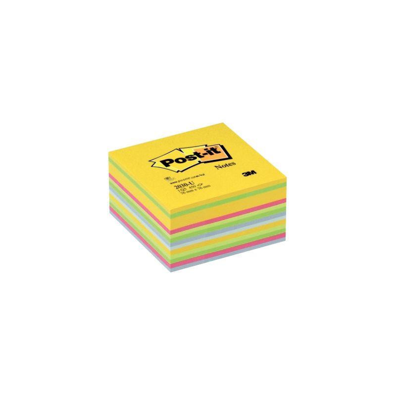 CUBE DE 450 FEUILLES DE NOTES POST-IT REPOSITIONNABLES 76 X 76 MM COULEURS ASSOR CUBE DE 450 FEUILLES DE NOTES POST-IT REPOSITIONNABLES 76 X 76 MM COULEURS ASSOR