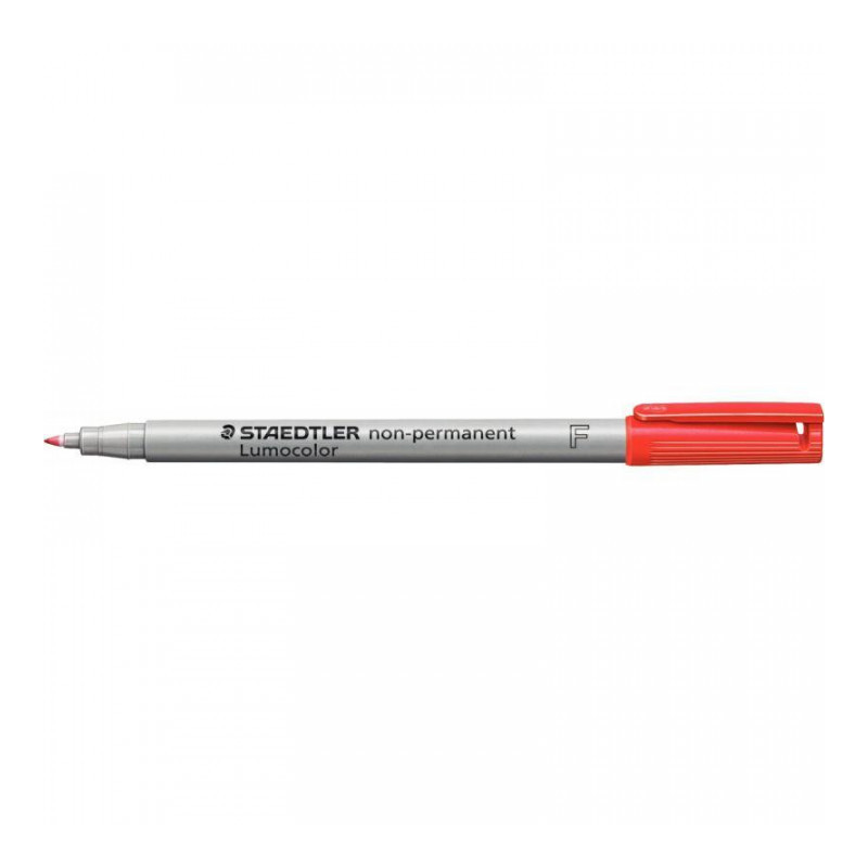 FEUTRE ROUGE LUMOCOLOR NON-PERMANENT POINTE FINE 0,6MM FEUTRE ROUGE LUMOCOLOR NON-PERMANENT POINTE FINE 0,6MM