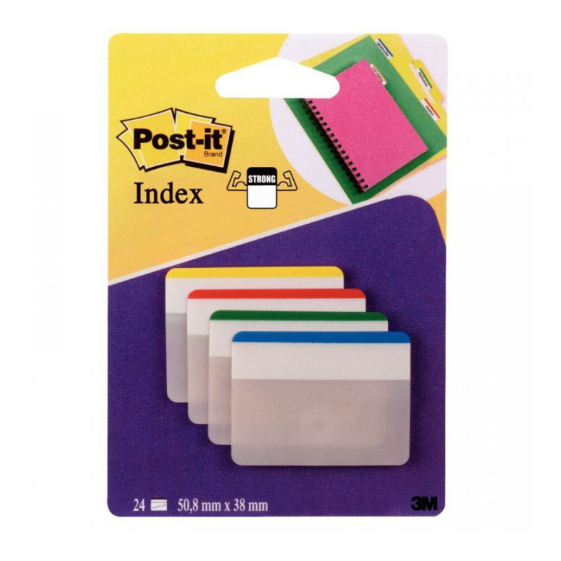 INDEX POST-IT RIGIDES LARGES 6 INDEX 4 COULEURS POSTIT L1158 INDEX POST-IT RIGIDES LARGES 6 INDEX 4 COULEURS POSTIT L1158