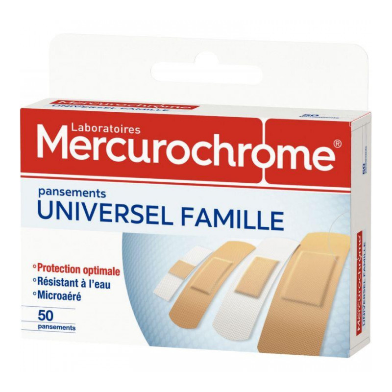 PANSEMENT FAMILLE BTE50 RESISTANT A L EAU COLORIS CHAIR ET TRANSPARENT DIFFERRENTS FORMATS MERCUROCHROME PANSEMENT FAMILLE BTE50 RESISTANT A L EAU COLORIS CHAIR ET TRANSPARENT DIFFERRENTS FORMATS MERCUROCHROME