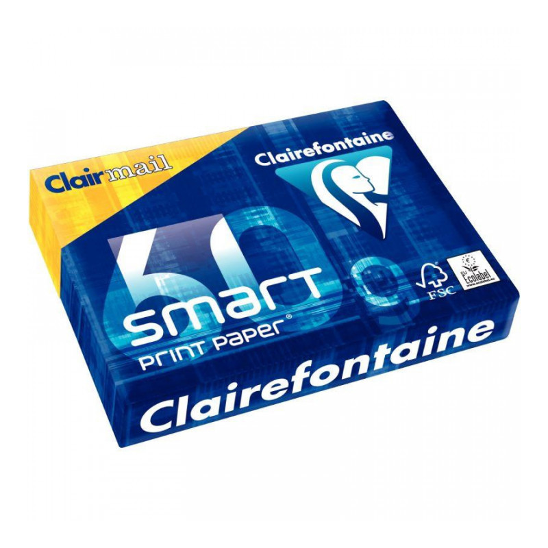 PAPIER **R500F** CLAIRMAIL A4 60G BLANC PEFC ECOLABLE COLORLOCK CIE168 PAPIER **R500F** CLAIRMAIL A4 60G BLANC PEFC ECOLABLE COLORLOCK CIE168