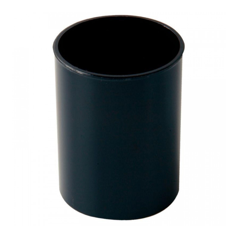 POT NOIR À CRAYONS EN PLASTIQUE RECYCLE HAUTEUR 9CM POT NOIR À CRAYONS EN PLASTIQUE RECYCLE HAUTEUR 9CM