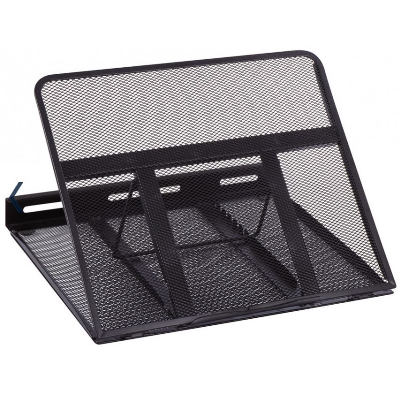 SUPPORT ORDINATEUR PORTABLE MESH NOIR 7 INCLINAISONS L33XP28.5XH3.8 98 % RECYCLABLE SUPPORT ORDINATEUR PORTABLE MESH NOIR 7 INCLINAISONS L33XP28.5XH3.8 98 % RECYCLABLE
