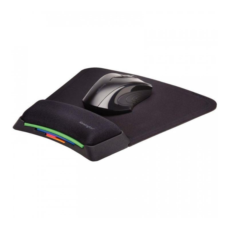 TAPIS DE SOURIS REPOSE-POIGNET NOIR Ergonomique, Système SMARTFIT un Grand Confort, Compatible avec Souris Laser & Optiques - TAPIS DE SOURIS REPOSE-POIGNET NOIR Ergonomique, Système SMARTFIT un Grand Confort, Compatible avec Souris Laser & Optiques -