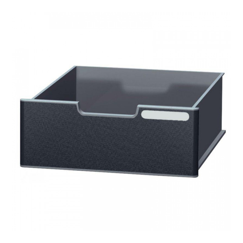 TIROIR NOIR/GRIS MODULODOC AVEC FRONTON NOIR JUMBO ECOBLACK ANGE BLEU LE TIROIR NOIR/GRIS MODULODOC AVEC FRONTON NOIR JUMBO ECOBLACK ANGE BLEU LE