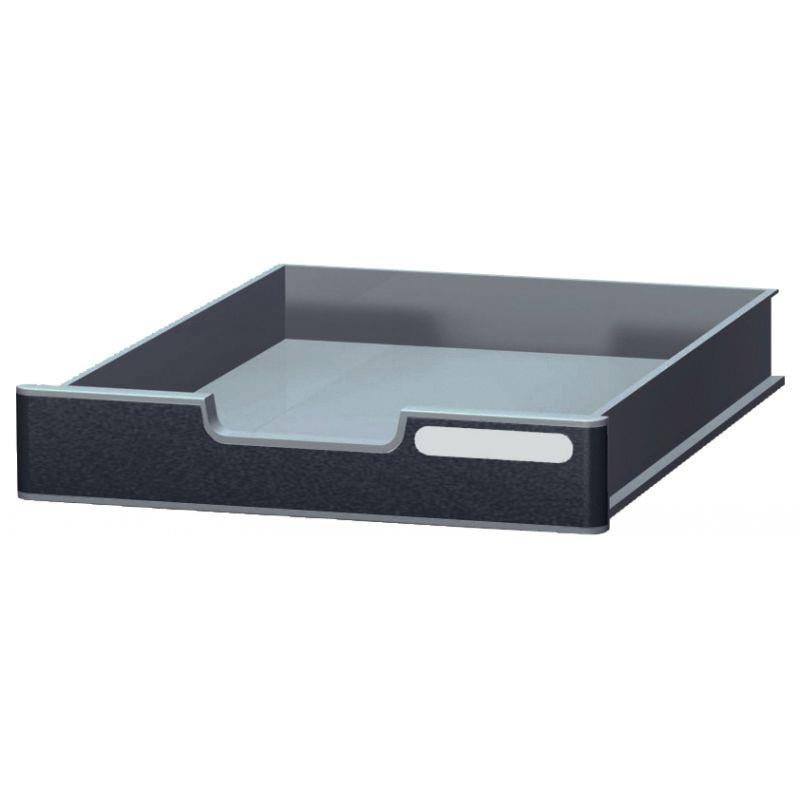 TIROIR NOIR/GRIS MODULODOC AVEC FRONTON NOIR NORMAL ECOBLACK TIROIR NOIR/GRIS MODULODOC AVEC FRONTON NOIR NORMAL ECOBLACK