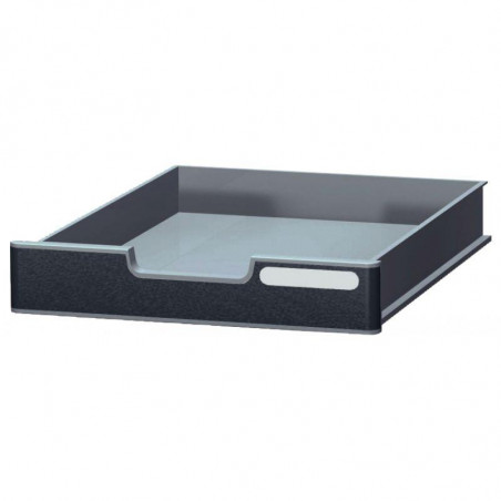 TIROIR NOIR/GRIS MODULODOC AVEC FRONTON NOIR NORMAL ECOBLACK
