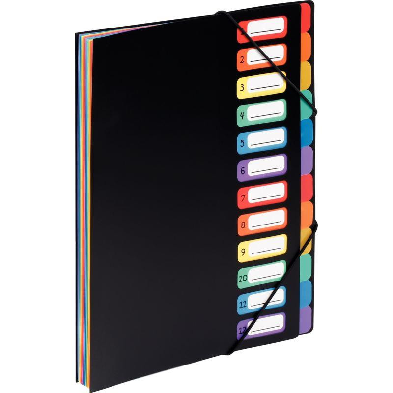 TRIEUR EXTENSIBLE EN POLYPROPYLÈNE 12 COMPARTIMENTS RAINBOW CLASS TRIEUR EXTENSIBLE EN POLYPROPYLÈNE 12 COMPARTIMENTS RAINBOW CLASS