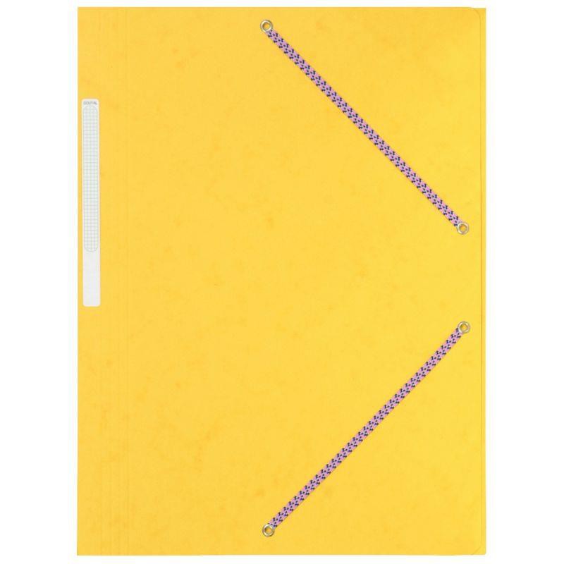 CHEMISE 3 RABATS ELASTIQUE C. LUSTRÉE 7/10° A4 JAUNE C3576JAU CHEMISE 3 RABATS ELASTIQUE C. LUSTRÉE 7/10° A4 JAUNE C3576JAU