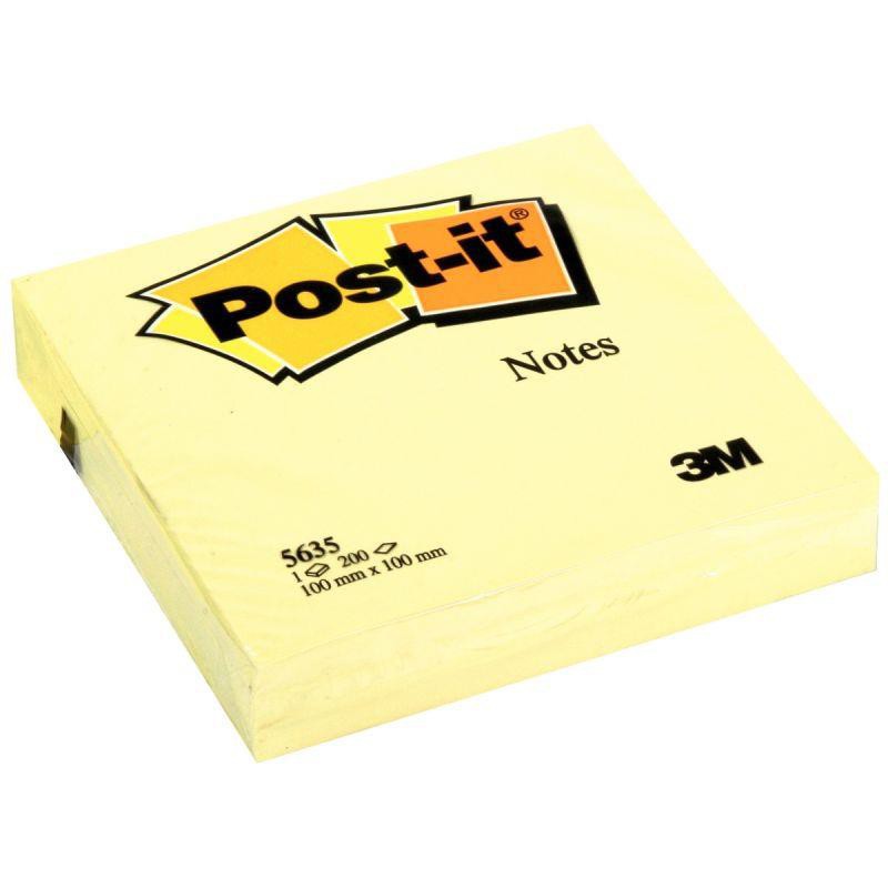 BLOC REPOSITIONNABLE 100X100 JAUNE 200F NOTES POST IT PEFC BLOC REPOSITIONNABLE 100X100 JAUNE 200F NOTES POST IT PEFC